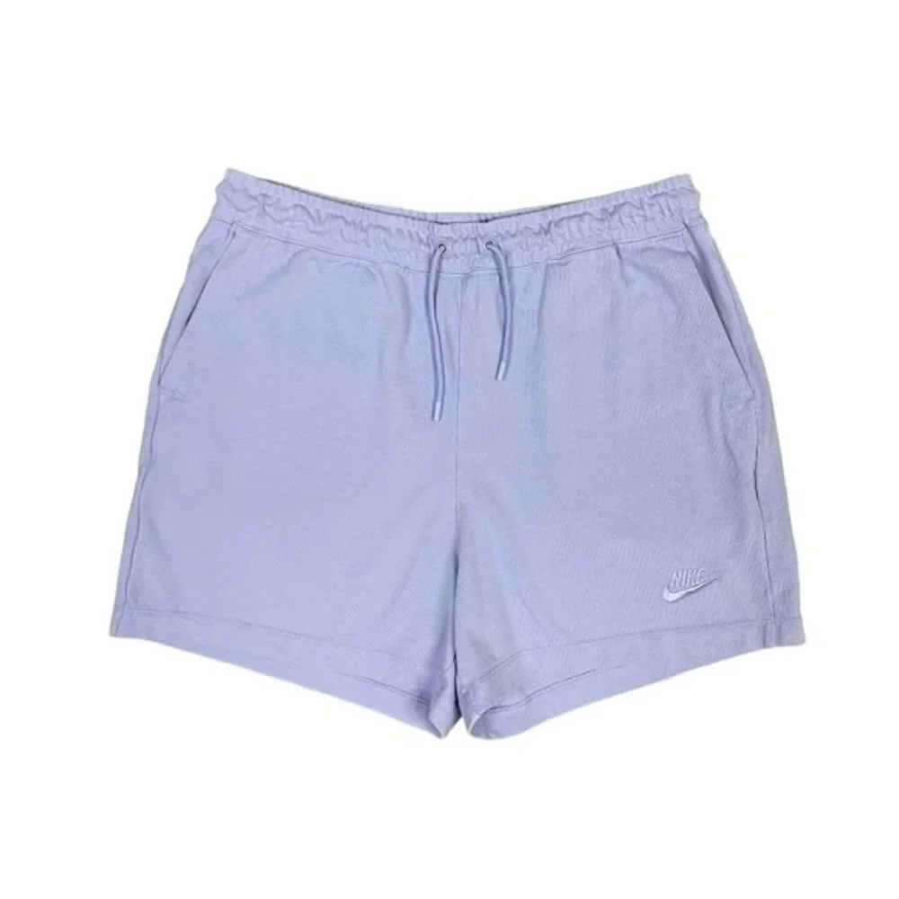 Nike Jersey Shorts Women's Size Medium Lilac‎ Purple Vintage Sweat Short Cotton